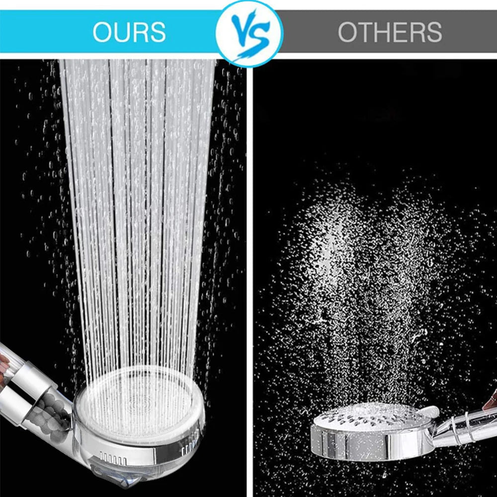 AquaFlow 3-Function Shower Head with Anion Filter