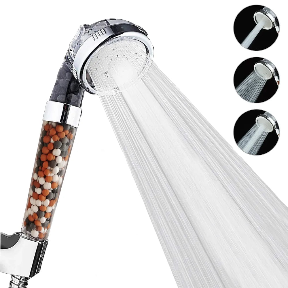 AquaFlow 3-Function Shower Head with Anion Filter